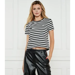 Karl Lagerfeld T-shirt IKON Regular Fit - Koszulki i topy damskie - miniaturka - grafika 1