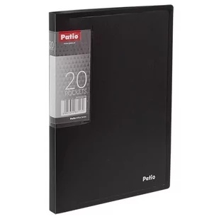 TECZKA OFERTOWA A5 20 PATIO CLEAR BOOK CASE CZARNA - Teczki i skoroszyty - miniaturka - grafika 1