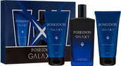 Zestawy kosmetyków męskich - Zestaw Poseidon Galaxy Woda toaletowa 150 ml + Żel pod prysznic 150 ml + Balsam po goleniu 150 ml (8411047151488) - miniaturka - grafika 1