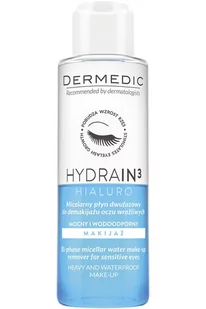 Dermedic HYDRAIN 3 HIALURO Micelarny płyn dwuwarstwowy do demakijażu 115 ml 7073059 - Płyny micelarne - miniaturka - grafika 1