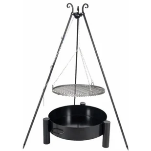Farmcook Grill ogrodowy wahadłowy na trójnogu Pan 33 60cm - Ruszty - miniaturka - grafika 1