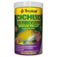Pokarm dla ryb - Pokarm dla ryb pływający Cichlid Herbivore Medium Pellet 1000 ml / 360 g Tropical - miniaturka - grafika 1