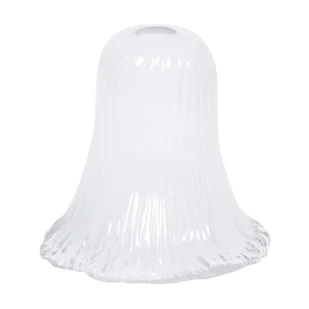 Transparentny klosz, podłużne wyżłobienia K-HP-PS-066 KLOSZ (｡◕‿◕｡) - Dom i wnętrze OUTLET - miniaturka - grafika 1