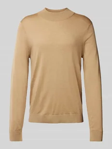 Sweter z dzianiny ze stójką model ‘TRAY’ - Swetry męskie - miniaturka - grafika 1