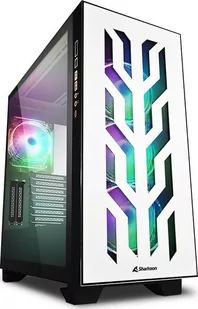 Sharkoon ELITE SHARK CA300T, big tower case (white, 2x tempered glass) - Obudowy komputerowe - miniaturka - grafika 1