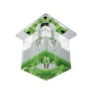 Lampy sufitowe - Candellux Podtynkowa halogenowa OPRAWA sufitowa OCZKO SK-19 2299948 chrom Zielony - transparentny - miniaturka - grafika 1