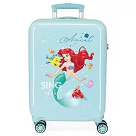 Walizki - Disney Księżniczki walizka kabinowa niebieska 38 x 55 x 20 cm sztywne ABS boczne zapięcie 34 l 2 kg 4 podwójne koła - miniaturka - grafika 1