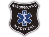 Odzież medyczna - Emblemat Ratownictwo Medyczne Tarcza Czarna - miniaturka - grafika 1