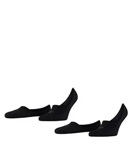 Burlington Mężczyźni Stopki Everyday 2-Pack M IN Bawełna niewidoczne jednokolorowe 2 Pak, Czarny (Black 3000), 41-42 - Koszulki męskie - miniaturka - grafika 1