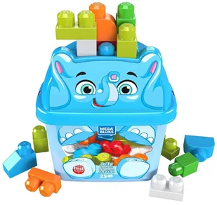 Mega Bloks pojemnik z klockami Niebieski słoń # z wartością produktów powyżej 89zł! - Klocki - miniaturka - grafika 1
