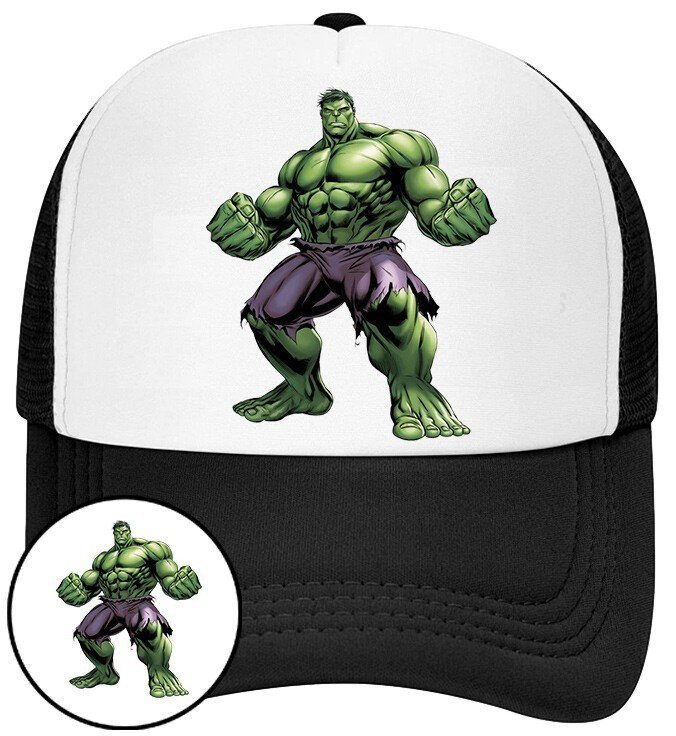 Czapka z Daszkiem Avengers Czarna z Nadrukiem Na Lato Siatka Bejsbolówka