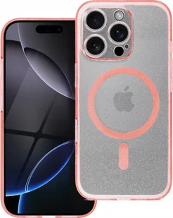 Futerał CLEAR MAG COVER kompatybilny z MagSafe do SAMSUNG S25 Ultra pink glitter - Etui i futerały do telefonów - miniaturka - grafika 1