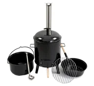 Paleniska ogrodowe - Grill Kociołek Myśliwski Z Paleniskiem Garnek 14l - miniaturka - grafika 1