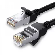 Kable USB - UGREEN Kabel sieciowy z metalowymi wtyczkami, Ethernet RJ45, Cat.6, UTP, 0,5m (czarny) - miniaturka - grafika 1