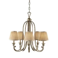 Lampy sufitowe - Elstead Lighting Abbey 5Lt Chandelier FE/ABBEY5 Elstead lampa wisząca abażurowa stylowa FE/ABBEY5) - miniaturka - grafika 1