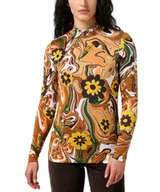 Bluzki damskie - KOSZULKA DAMSKA WRANGLER 112358244 MOCKNECK TEE MARBLE M - miniaturka - grafika 1