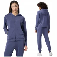 Bluzy damskie - BLUZA damska z KAPTUREM 4F rozpinana TSWSF213 XS - miniaturka - grafika 1