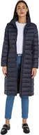 Płaszcze damskie - Tommy Hilfiger Damskie płaszcze z wyściełanymi paskami Global Stripe Maxi, pustynne niebo, XS - miniaturka - grafika 1