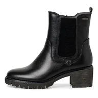 Botki damskie - Tamaris Comfort Damskie 8-86410-41 skórzane Comfort Fit wymienna wkładka Duotex niski obcas botki, czarny, 36 EU Weit - miniaturka - grafika 1