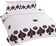Pościel - Matex Pościel bawełniana 220x200 parzenica biała kolorowa góralska R21 Ranforce - miniaturka - grafika 1