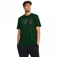 Koszulki sportowe męskie - Męski t-shirt z nadrukiem Under Armour UA Team Issue Wordmark Ss - zielony - UNDER ARMOUR - miniaturka - grafika 1
