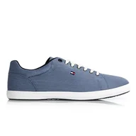 Botki męskie - Buty męskie Tommy Hilfiger Essential Chambray Vulc Buty męskie Tommy Hilfiger Essential Chambray Vulc 43 Szaroniebieski - miniaturka - grafika 1