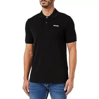 Koszulki męskie - Diesel T-Smith-DIV koszulka polo Koszulka męska, Czarny Czarny, XL - grafika 1