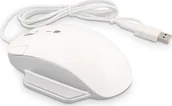 Myszki - LMP LMP Elite Pro Mouse USB-C/ USB-A white/silver - miniaturka - grafika 1