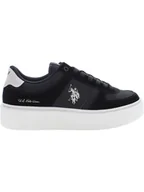 Trampki damskie - U.S. Polo Assn. Sneakersy w kolorze czarnym - miniaturka - grafika 1