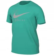 Koszulki męskie - Koszulka Męska T- shirt zielona Nike Dri-FIT Run Division DV9386-369 r. M - miniaturka - grafika 1
