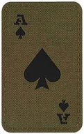 Odzież taktyczna i umundurowanie - Naszywka M-Tac Ace Of Spades Laser Cut - Ranger Green/Black (51109232) - miniaturka - grafika 1