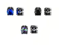 Kolczyki - Kolczyki Magnetyczne Ze Stali Nierdzewnej Na Sztyfcie Zestaw - miniaturka - grafika 1