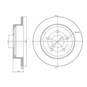 Szczęki hamulcowe - METELLI Tarcza hamulcowa 23-1017C - miniaturka - grafika 1