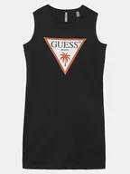 Sukienki i spódniczki dla dziewczynek - Guess Sukienka codzienna J4GK35JA914 Czarny Regular Fit - miniaturka - grafika 1
