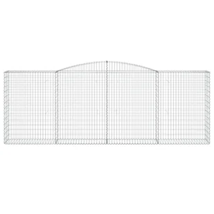 Kosze gabionowe, 4 szt, 400x50x140/160 cm, galwanizowane żelazo - Ogrodzenia - miniaturka - grafika 5