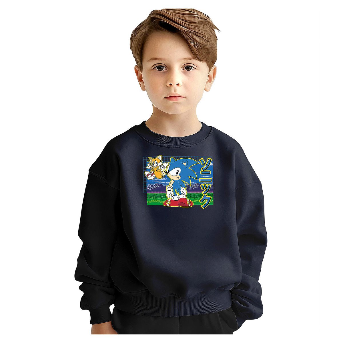 BLUZA DZIECIĘCA MŁODZIEŻOWA SONIC 104 WZORY PREZENT