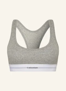 Calvin Klein Biustonosz Bustier Cotton Modal Stretch Rib grau - Biustonosze - miniaturka - grafika 1