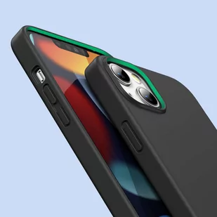 Ugreen Protective Silicone Case gumowe elastyczne silikonowe etui pokrowiec iPhone 13 mini czarny - Etui i futerały do telefonów - miniaturka - grafika 2
