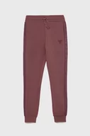 Spodnie i spodenki dla dziewczynek - Guess spodnie dresowe dziecięce kolor różowy gładkie - miniaturka - grafika 1