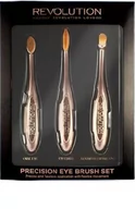 Pędzle do makijażu - Makeup Revolution SET Precision Eye Set zestaw pędzli - miniaturka - grafika 1