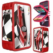 Piórniki - PIÓRNIK SZKOLNY GIMBOO, Z WYPOSAŻENIEM, 3 KOM, AUTO - miniaturka - grafika 1