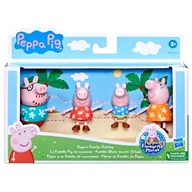 Figurki dla dzieci - Hasbro, zestaw figurek Świnka Peppa, RODZINA PEPPY NA WAKACJACH - miniaturka - grafika 1