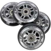 Akcesoria do skatingu - Nils EXTREME PU 76x24 82A CZARNE N (4 szt.) + ABEC-9 (8 szt.) ZESTAW EXTREME - miniaturka - grafika 1