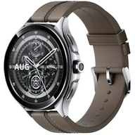 Smartwatch - Xiaomi Watch 2 Pro LTE 46mm - Silver / Brown Elegant Band (47002) - miniaturka - grafika 1