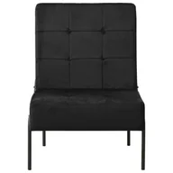 Fotele - shumee shumee Fotel 65x79x87 cm czarny obity aksamitem - miniaturka - grafika 1