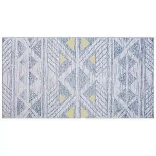 Beliani Dywan 80 x 150 cm szaro-żółty KARGI - Dywany - miniaturka - grafika 1