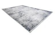 Dywany - Dywan REBEC nowoczesny frędzle 51117 - dwa poziomy runa krem / granat niebieski 80x150 cm - miniaturka - grafika 1