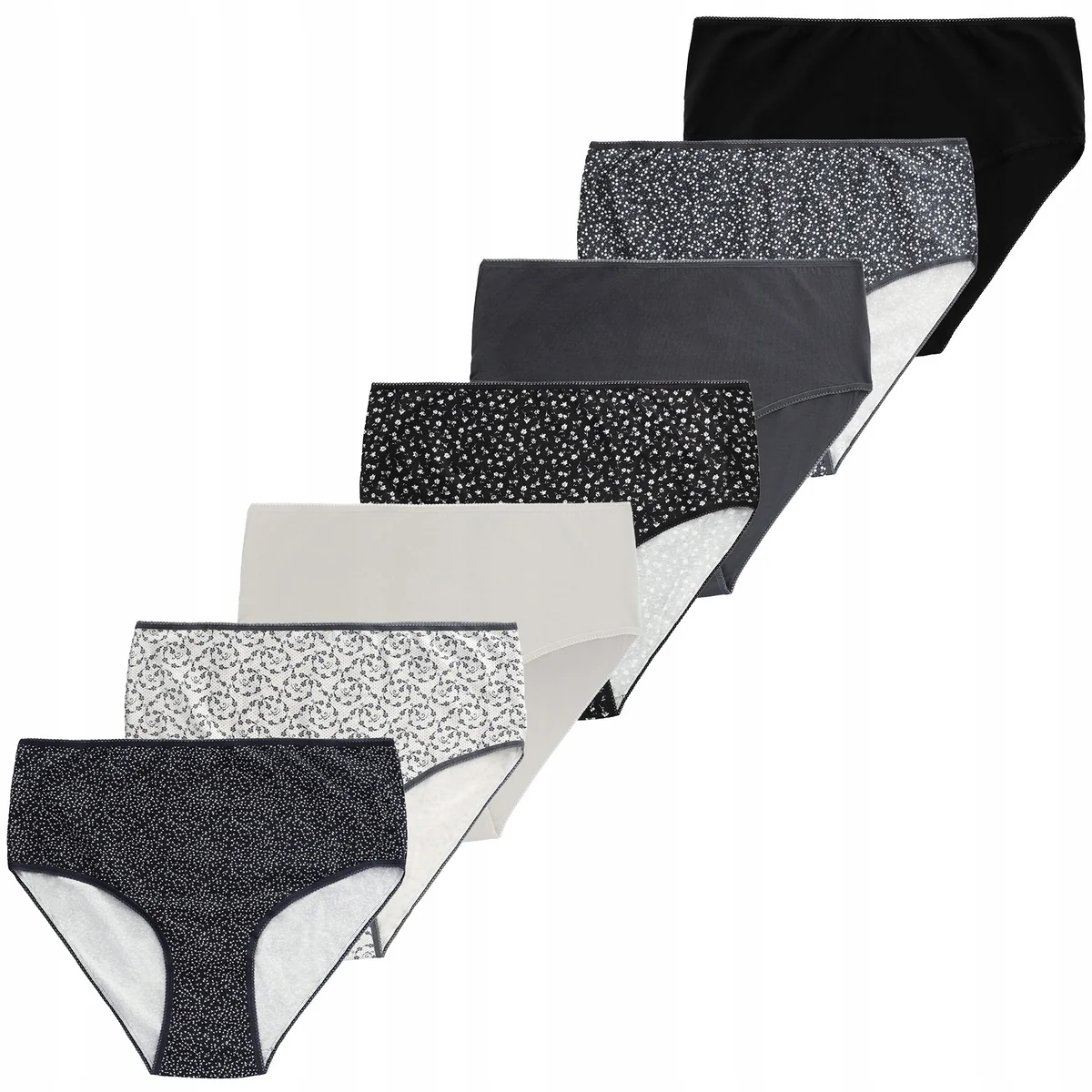 7X FIGI DAMSKIE MAXI BIKINI BAWEŁNIANE WYSOKI STAN WYGODNE MORAJ 8XL