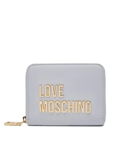 LOVE MOSCHINO Mały Portfel Damski JC5613PP1MKD0712 Błękitny - Portfele - miniaturka - grafika 1