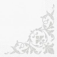 Folia, papier śniadaniowy, serwetki - Serwetki ze srebrnym motywem - PAW - miniaturka - grafika 1